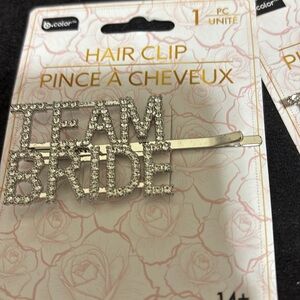 Two Team Bride Clips | Team Bride |Team bride hair clips | Wedding |Accessories